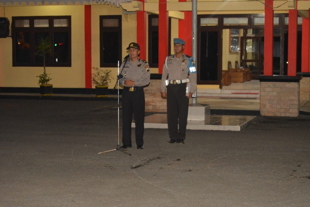 Meski Tak Seramai Idul Fitri, Polres Blora Gelar Apel Pengamanan Malam Takbiran Idul Adha 1438 H