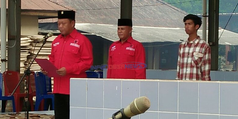 DPC PDIP Lampung Selatan Gelar Upacara Bendera HUT PDIP ke 45