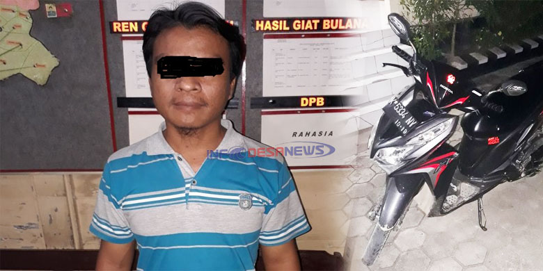 Tersangka Penggelapan Motor di Ciduk Polsek Jepon