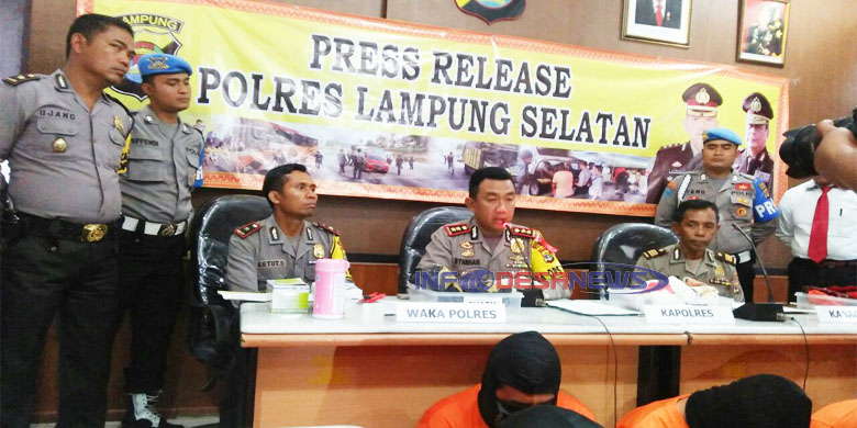 Polres Lampung Selatan Gelar Release Narkoba