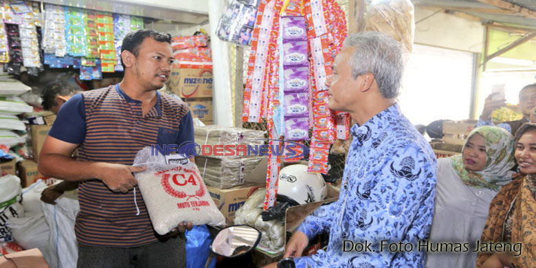Ganjar Pastikan Jateng Tidak Pernah Kekurangan Beras