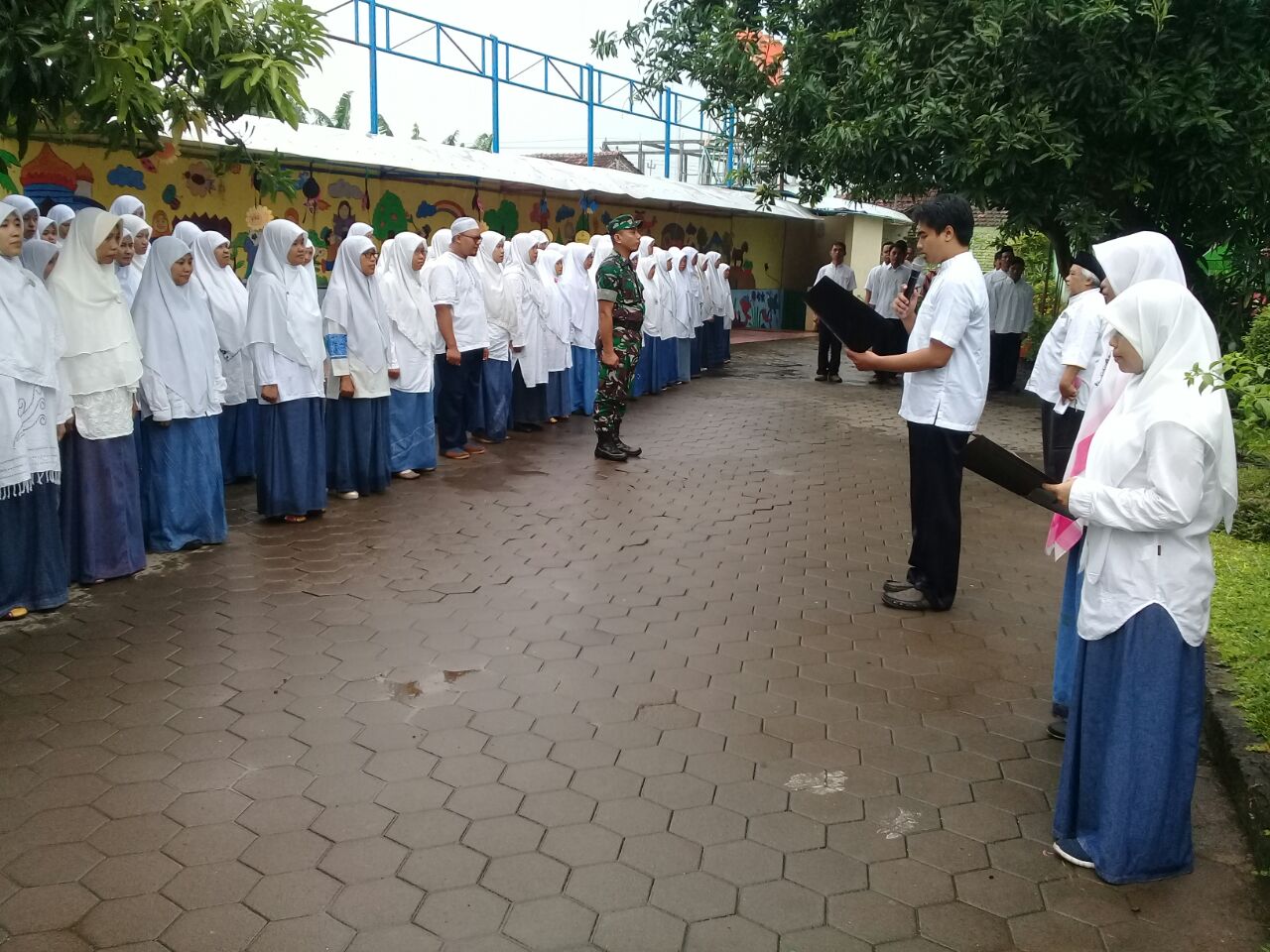 Koramil Margorejo Berikan Wasbang Kepada Guru Yayasan Ya Ummi Fatimah Pati