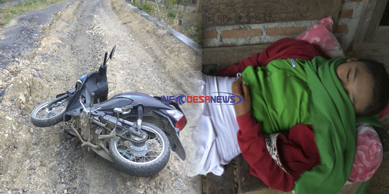 Jalan Rusak, Pelajar Desa Krocok Jatuh Pingsan