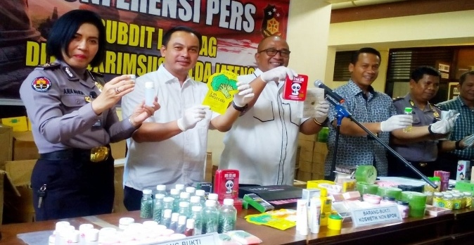 Ditreskrimsus Polda Jateng Bongkar Peredaran Produk Kosmestik Dan Obat Ilegal