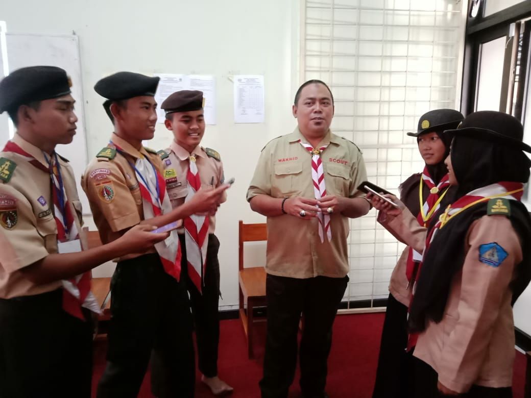Dewan Ambalan Pandu Kunthi SMKN Kebasen Banyumas Gelar Diklat Jurnalistik