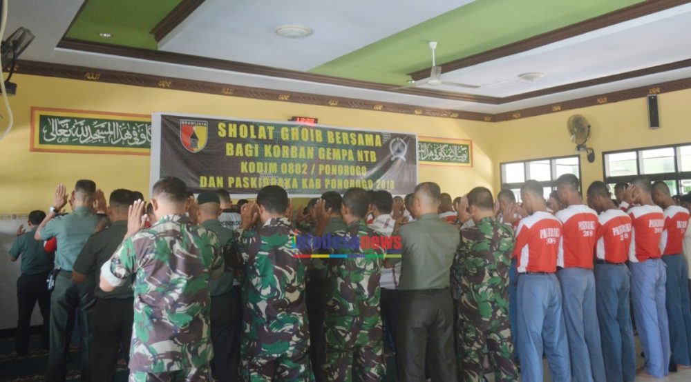 Ponorogo Gelar Sholat Ghoib Untuk Korban Gempa NTB