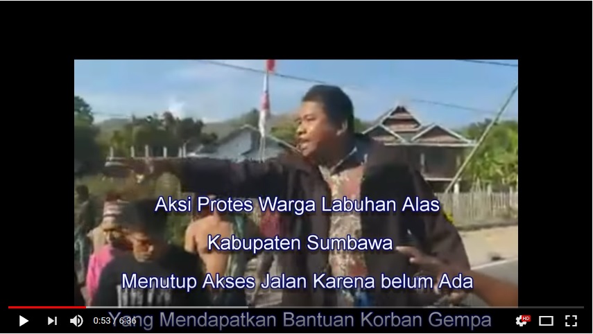 Video ; Aksi Protes Warga Labuan Alas Kabupaten Sumbawa