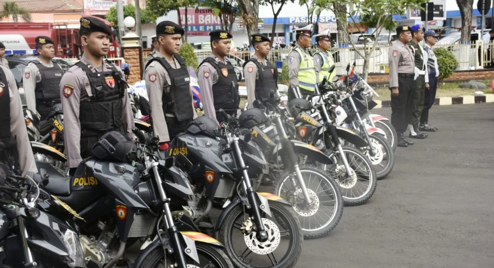 Polres Madiun Kota Bersama Kodim 0803/Madiun Menggelar Apel Ops Mantap Brata 2018