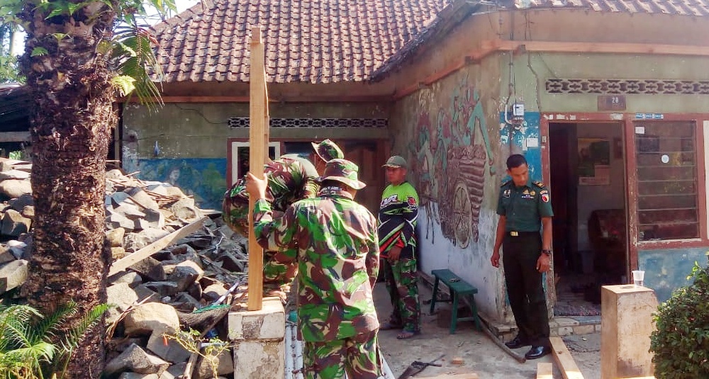Dua Rumah Janda Veteran Di Rehab Kodim Tulungagung