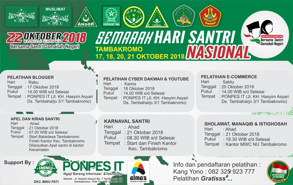GP Ansor Tambakromo Bareng IMNU Pati Gelar Pelatihan IT