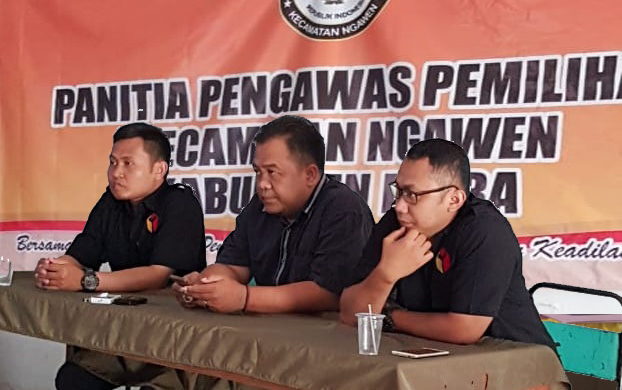 Panwaslu Kecamatan Ngawen Sarankan Kantor Sekretariat Parpol Kecamatan Dipasang Papan Nama.