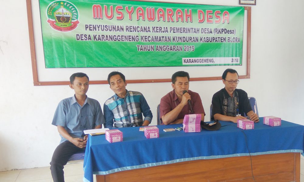 Membangun Desa Karanggeneng Melalui Musyawarah Desa