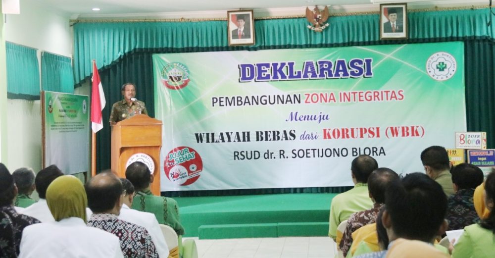 RSUD Blora Deklarasikan Pembangunan Zona Integritas Bebas Korupsi