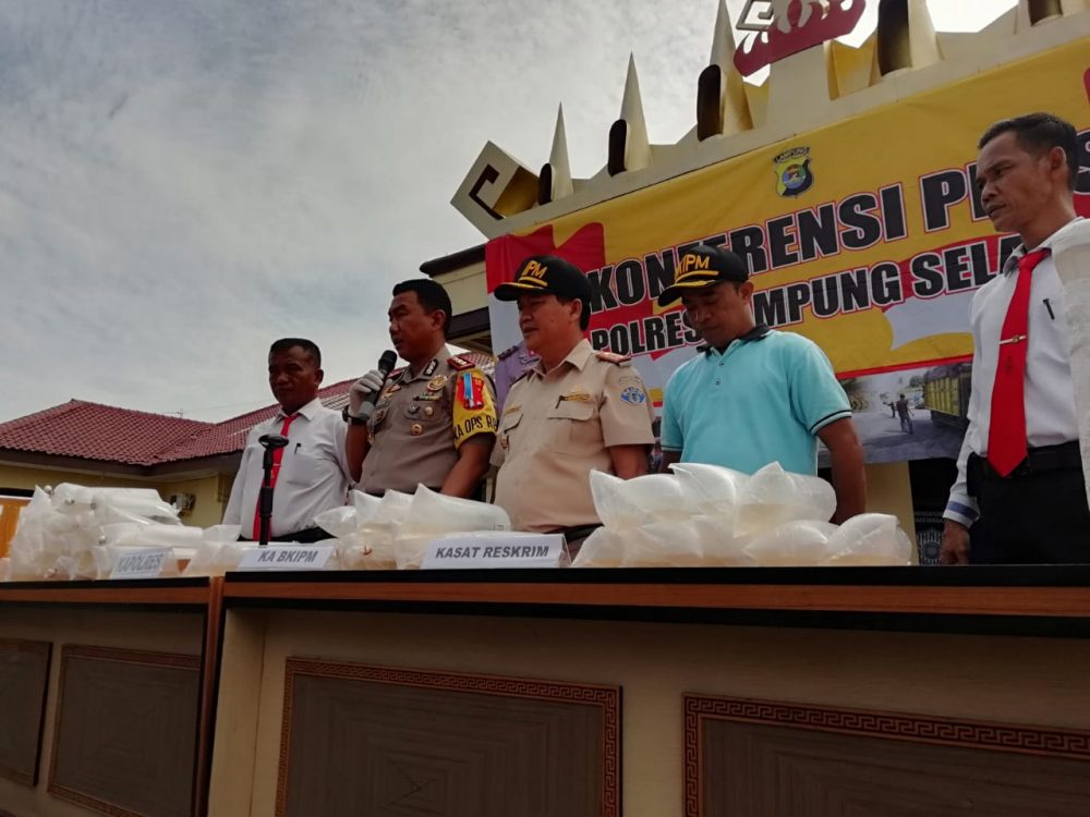 Puluhan Ribu Lobster Diamankan Jajaran Polres Lampung Selatan