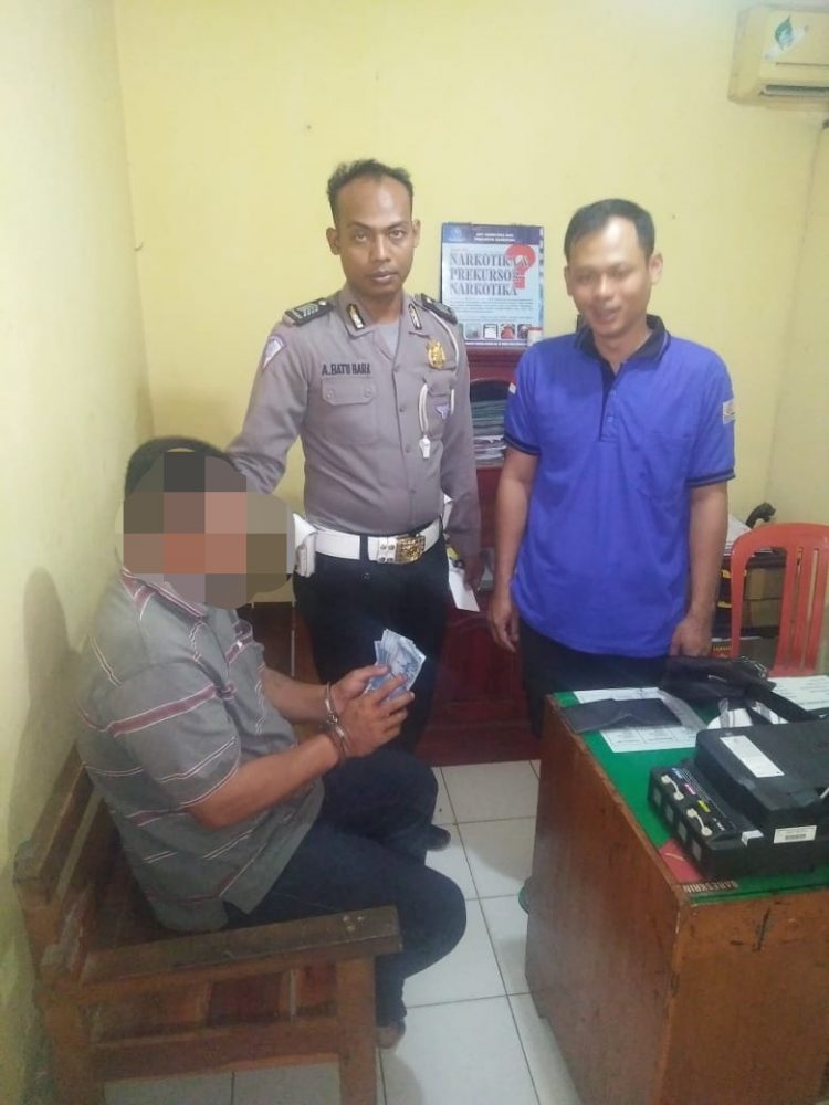 Warga Waylunik Panjang  Dibekuk Satlantas Polres Lampung Selatan