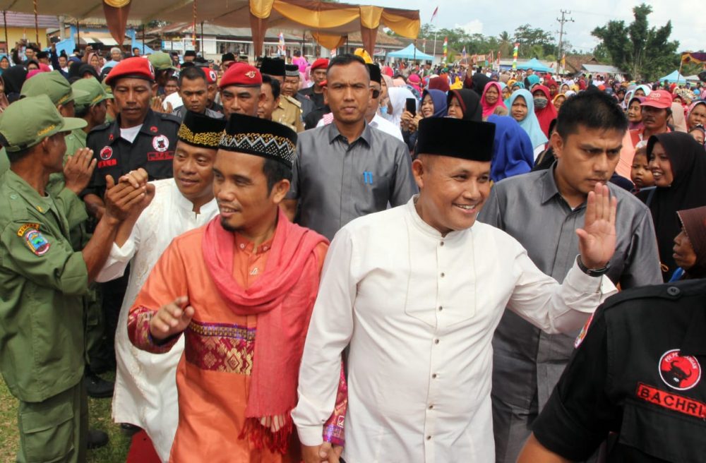 Ribuan Jama’ah Padati Lapangan Desa Trans Tanjungan Kecamatan Katibung