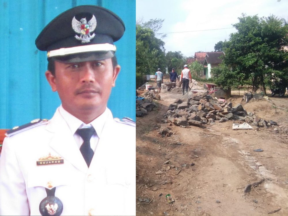 Kades Rawa Selapan Sujarno  Kebut Pembangunan Desa Tahun 2018