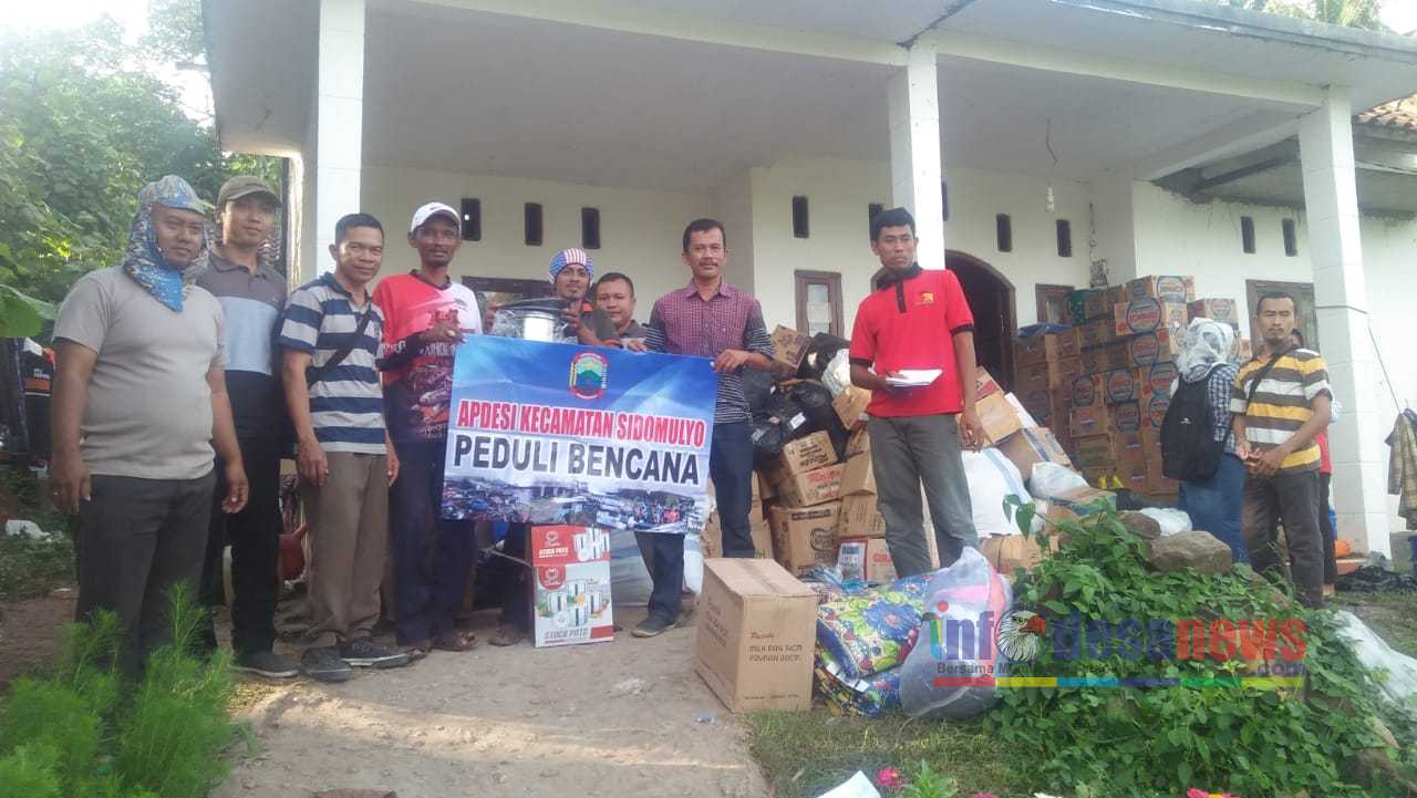 Apdesi Kecamatan Sidomulyo Salurkan Bantuan Untuk Para Korban Tsunami
