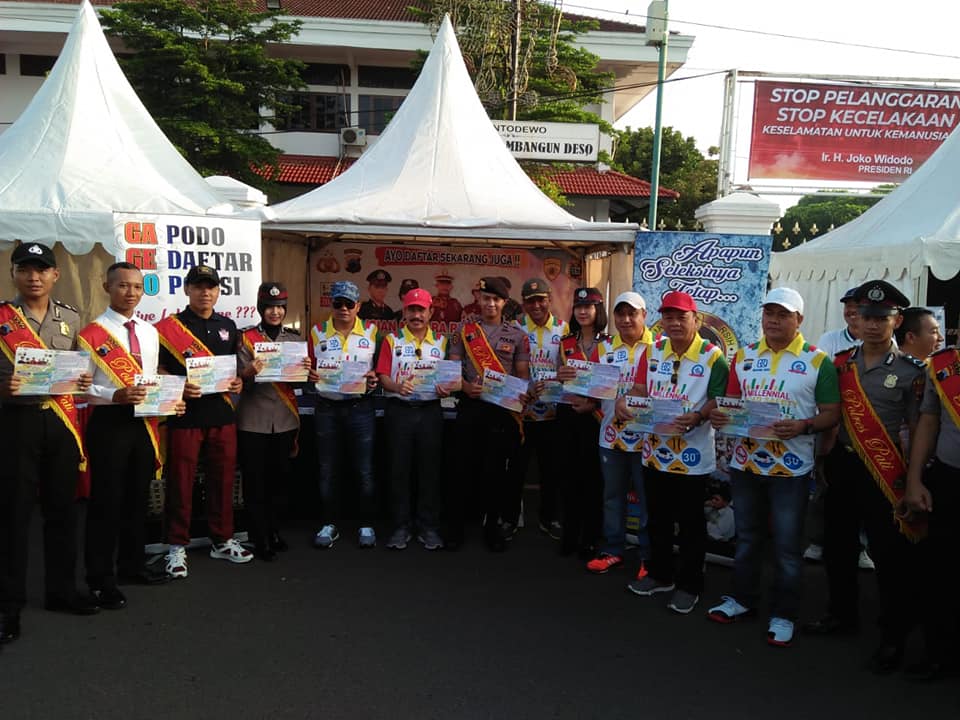Ajak Masyarakat Tertib Berkendara, Polres Pati Gelar Millennial Road Safety Festival