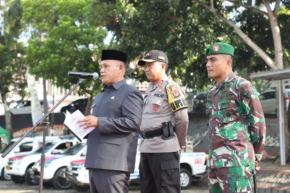 Nanang Pimpin Apel Gelar Pasukan