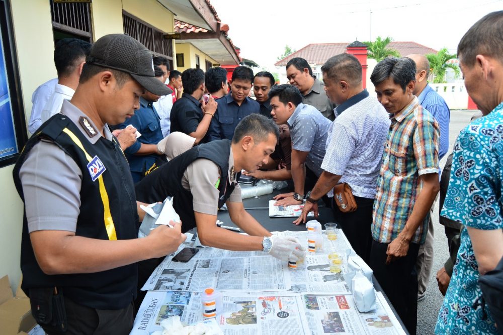 Anggota Polres Blora Kaget Sidak Kedisiplinan Dan Tes Urin