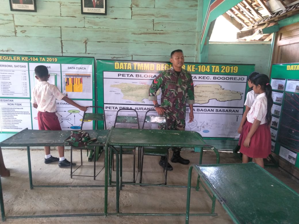Murid-Murid SD Semakin Tertarik Dengan TMMD