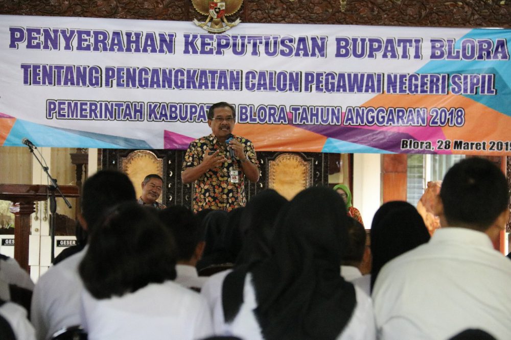 477 Cpns Kabupaten Blora Hasil Rekruitmen Akhir 2018 Terima Sk Pengangkatan