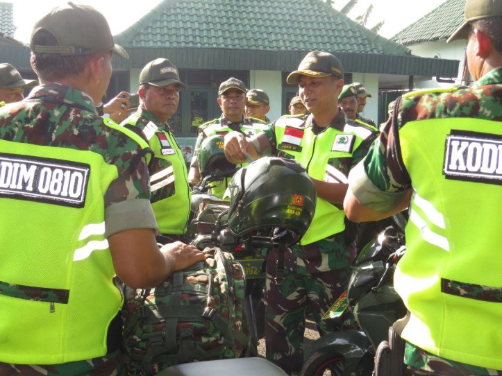 Dandim 0810 Cek Kesiapan Pangamanan Pesta Demokrasi Pemilu 2019 Wilayah Kabupaten Nganjuk