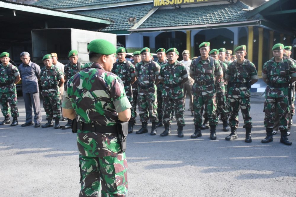 Pimpin Apel Pagi, Dandim 0803/Madiun Tekankan Semangat Dan Etos Kerja Prajurit