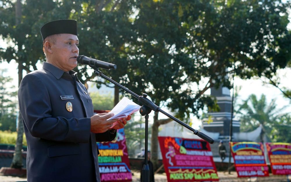 Ini Pesan Plt Bupati Lampung Selatan Saat Upacara Hardiknas