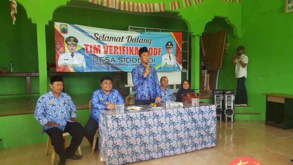 Enam Desa Terverifikasi Sebagai Desa ODF Di Kecamatan Sidomulyo