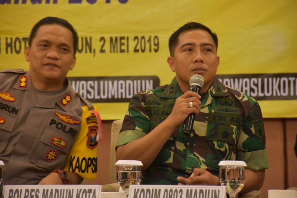 Dandim 0803/Madiun : Pemilu Kota Madiun Aman Karena Peran Kita Semua