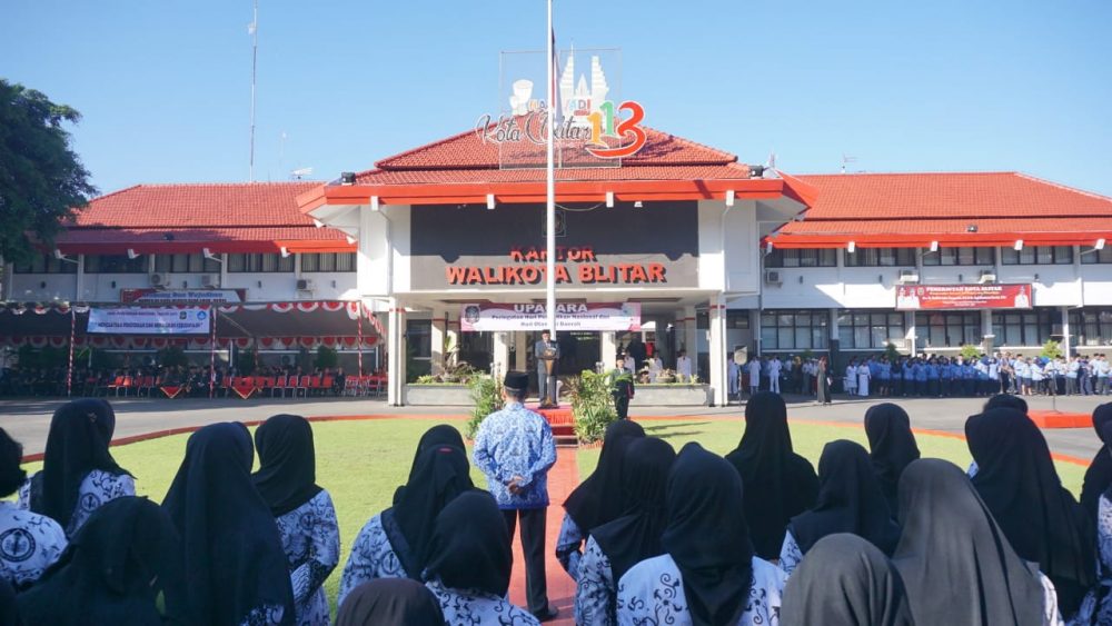 Pabung 0808/Blitar, Menhadiri Upacara Hardiknas Kota Blitar Tahun 2019