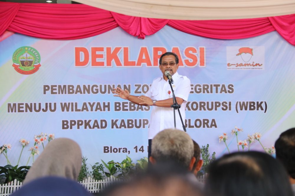 BPPKAD Blora Deklarasikan Pembangunan Zona Integritas Menuju Wilayah Bebas Korupsi