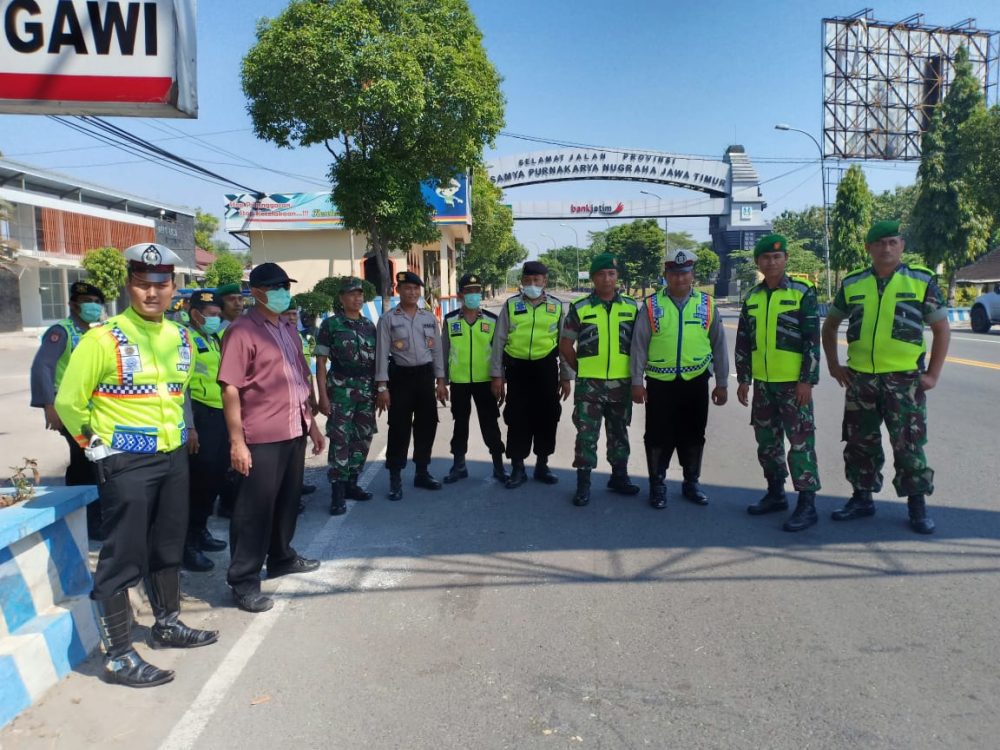 Anggota Kodim Ngawi Dan Polres Ngawi Laksanakan Patroli Gabungan