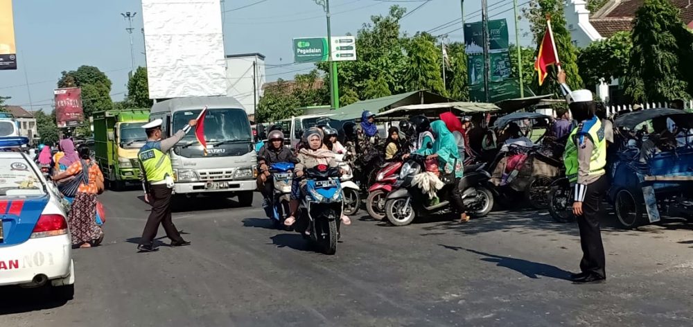 Sat Lantas Polres Blora Pantau Arus Mudik Belum Ada Peningkatan