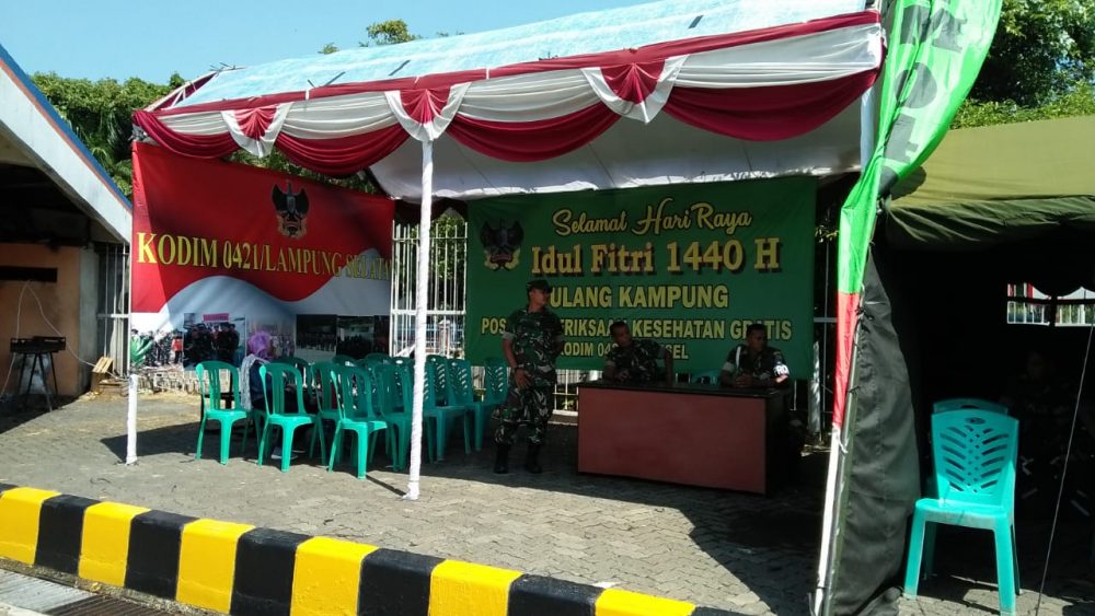 Kodim 0421/LS Dirikan Pos Cek Kesehatan Gratis Dan Rest Area