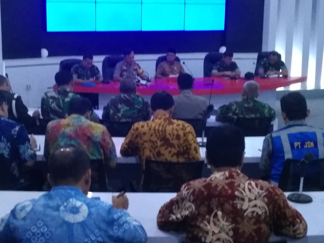 Dandim Ngawi Bersama Danramil Dan Jajaran Forkopimda Serta Instansi Terkait Gelar Rakor Kunker Panglima TNI Dan Kapolri