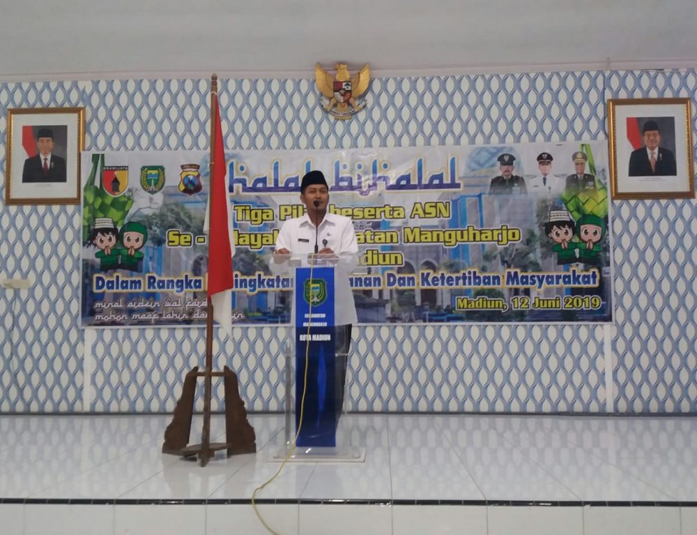 Hikmah Idul Fitri, Danpos Ramil Manguharjo Madiun Halal Bi Halal Bersama Tiga Pilar