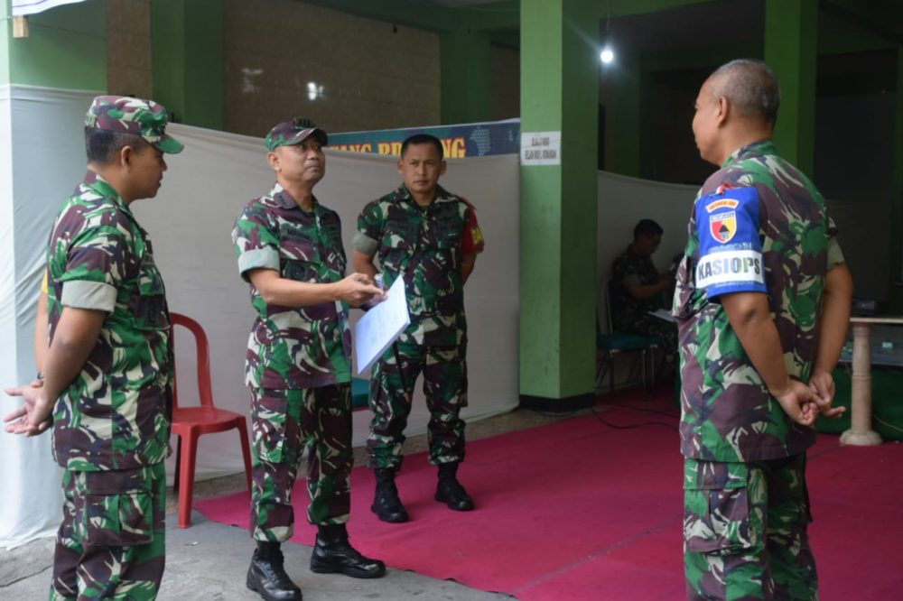 Danrem 081/DSJ Tinjau Latihan Posko I Kodim 0807/Tulungagung