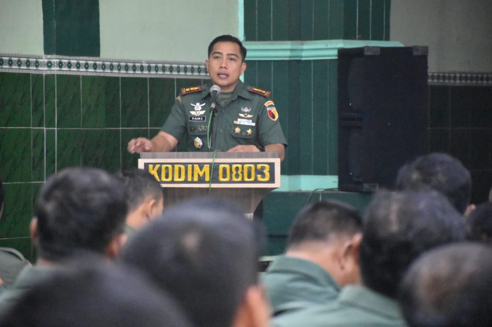 Kodim 0803/Madiun Terima Tim Wasev Binsiap Apwil Dan Puanter TW-II TA. 2019