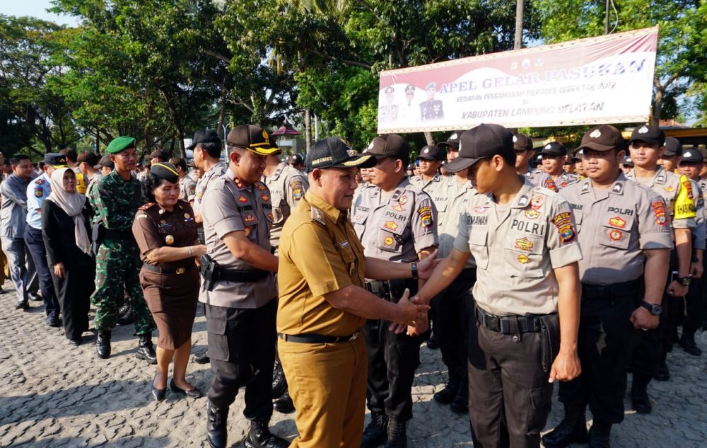 Nanang Ermanto Hadiri Gelar Apel Pasukan Pengamanan Pilkades Serentak