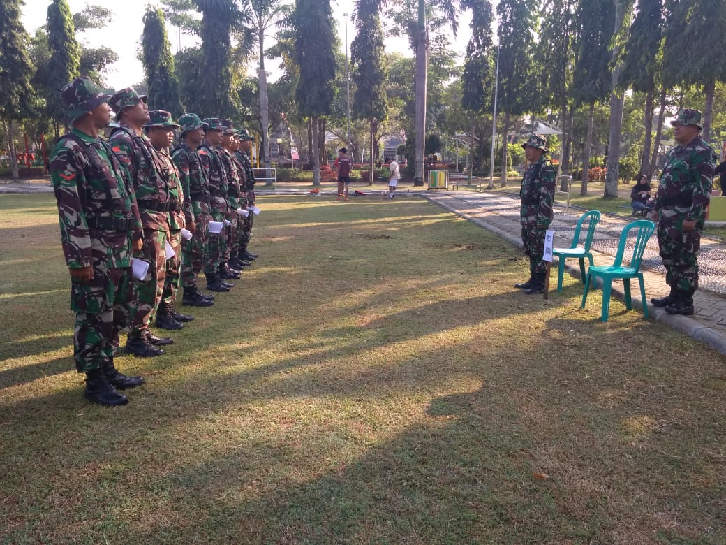 Anggota Kodim Ngawi Laksanakan UTP Jab Ter Dan UTP Jab Intel