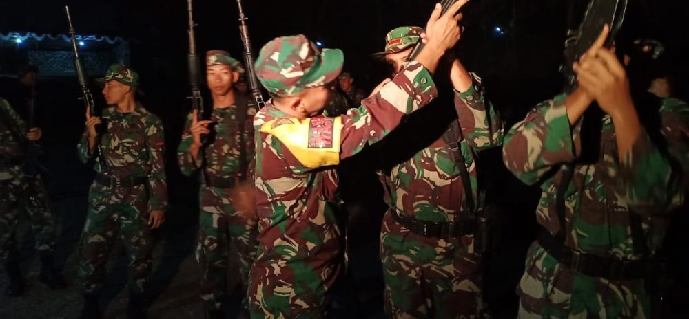 Prajurit Yonif 511/DY Permahir Kemampuan Menembak Malam