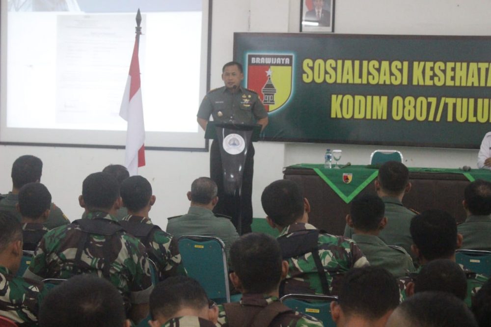 Terkait KLB Hepatitis A di Pacitan, Kodim Tulungagung Terima Sosialisasi Kesehatan Preventif