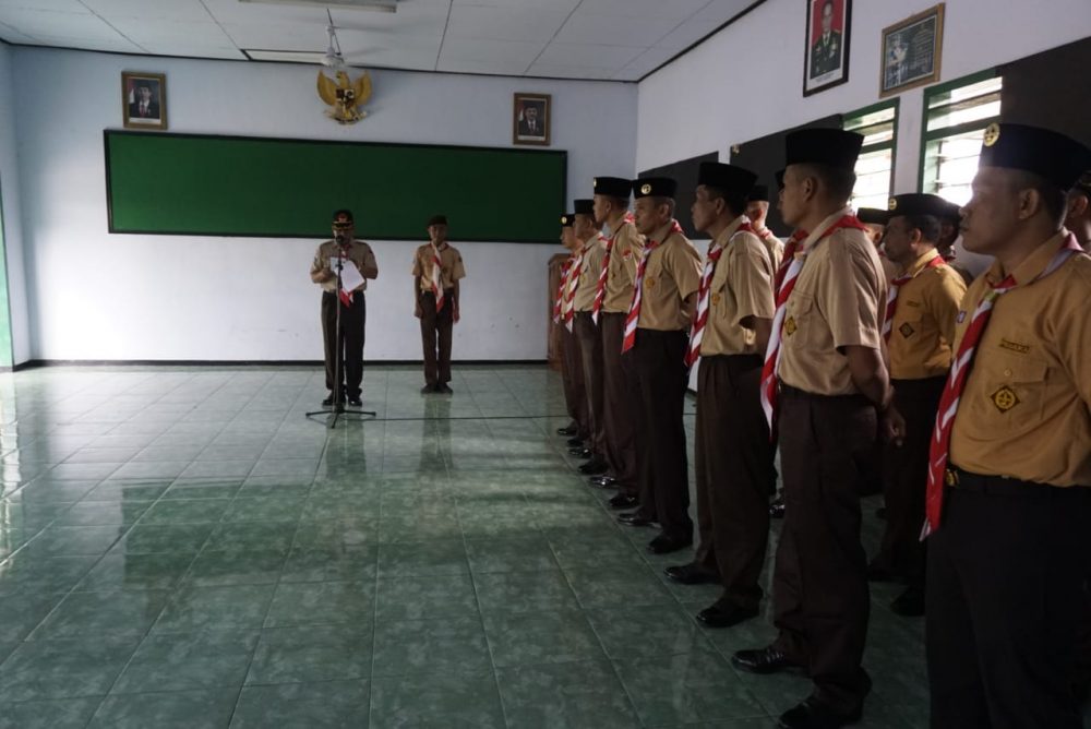 Kasdim Ngawi Pimpin Pelantikan Saka Wira Kartika Kodim 0805/Ngawi Tahun 2019