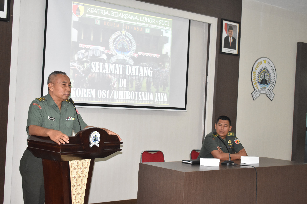Tingkatkan Efektifitas dan Sesuai Prosedur, Korem 081/DSJ Terima Sosialisasi PPKT