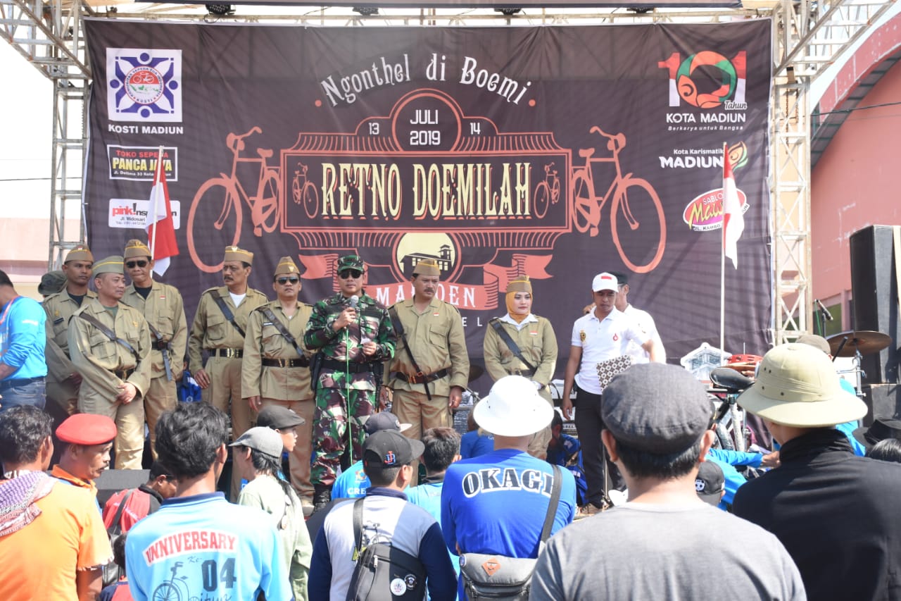 Madioen Tempo Doeloe, Dandim 0803/Madiun Ngonthel Bareng Walikota Madiun Dan Kosti Jatim