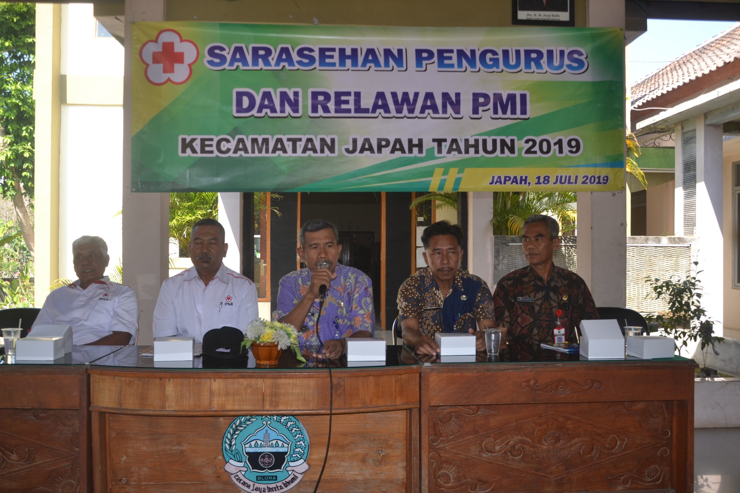 PMI Japah Lasanakan Serasehan di Ikuti Relawan se kecamatan Japah