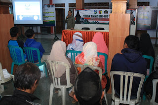 Berantas peredaran Narkoba, Satgas TMMD Kodim 0808/Blitar Sosialisasi Tentang Narkoba